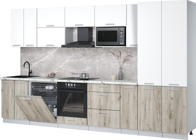 

Кухонный гарнитур, Мила Лайт 3.5-ПМ2