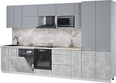 

Кухонный гарнитур, Мила Лайт 3.5-ПМ2