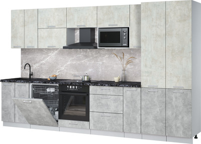 

Кухонный гарнитур, Мила Лайт 3.5-ПМ2