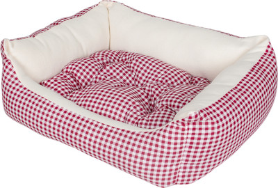 Лежанка для животных ZOONIK 22187-2 (бордовая клетка) - 