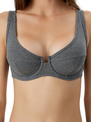 Бюстгальтер Mark Formelle 512524 (р.90B, меланж темно-серый 4348-F) - 