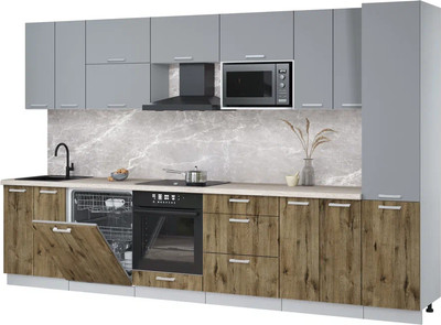 

Кухонный гарнитур, Мила Лайт 3.4-ПМ2