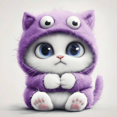 

Набор алмазной вышивки, Котенок-монстрик / 71359