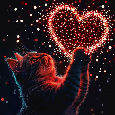 

Набор алмазной вышивки, Котенок с сердечком / 71437