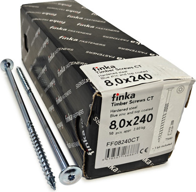 

Шуруп, Timber Screws CT Конструкционный по дереву TORX40 8x240 тарелка