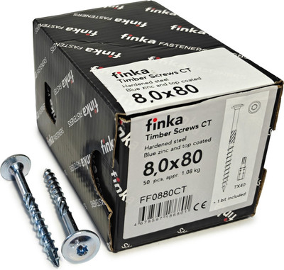 

Шуруп, Timber Screws CT Конструкционный по дереву TORX40 8x80 тарелка