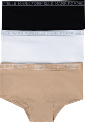 Комплект трусов детских Mark Formelle 417728-3 (р.152-76, белый/обжаренный миндаль/черный) -