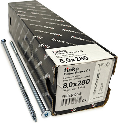 

Шуруп, Timber Screws CS Конструкционный по дереву TORX40 8x280 потай