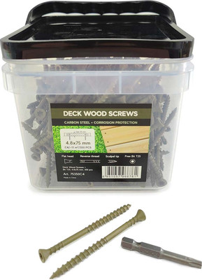 

Саморез, Deck Wood Screws 75x4.8mm C4 T25