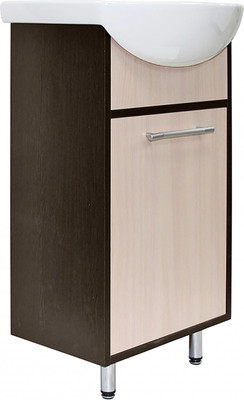 Тумба под умывальник Mixline АлАн-45 / 557680 (венге/дуб молочный) -
