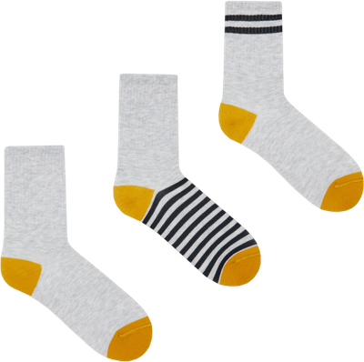 Носки детские Mark Formelle 444A-2074 (р.20, светло-серый меланж/горчичный-3) -