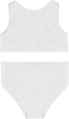 Комплект бельевой детский Mark Formelle 447703 (р.128-64, белый/декор) - 