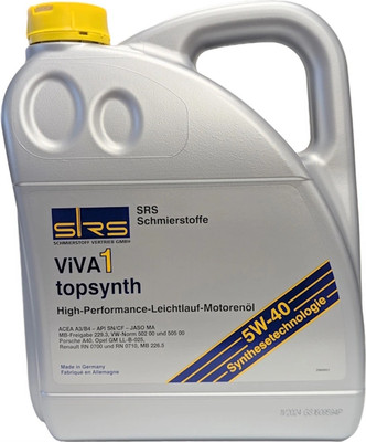 Моторное масло SRS Viva 1 Topsynth 5W-40 (5л) -