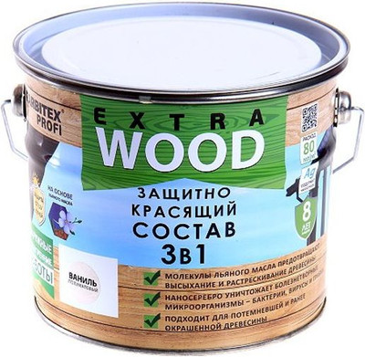 Защитно-декоративный состав Farbitex Profi Wood Extra 3в1 (3л, утренний туман) - 