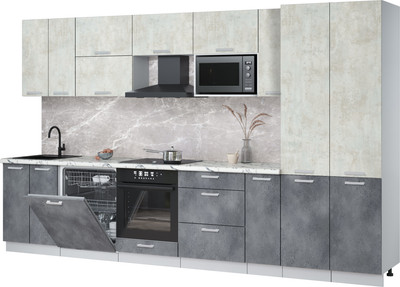 

Кухонный гарнитур, Мила Лайт 3.5-ПМ2