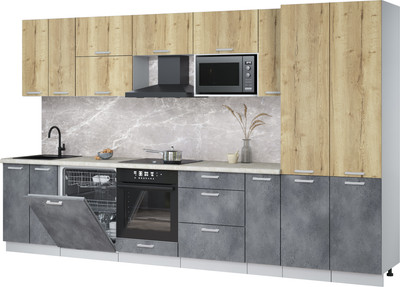 

Кухонный гарнитур, Мила Лайт 3.5-ПМ2