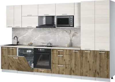 

Кухонный гарнитур, Мила Лайт 3.5-ПМ2