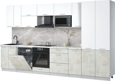 

Кухонный гарнитур, Мила Лайт 3.6-ПМ2