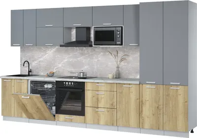 

Кухонный гарнитур, Мила Лайт 3.6-ПМ2