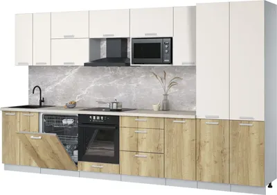 

Кухонный гарнитур, Мила Лайт 3.6-ПМ2