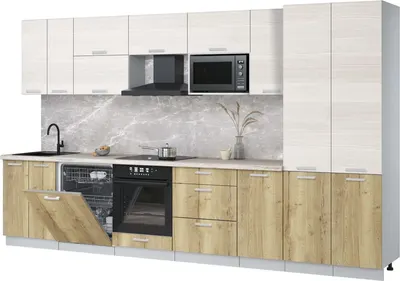 

Кухонный гарнитур, Мила Лайт 3.6-ПМ2