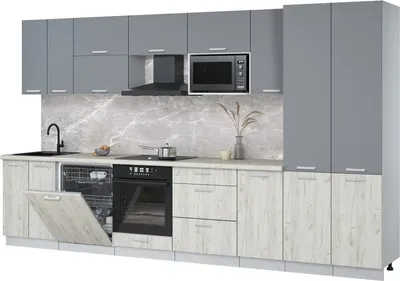 

Кухонный гарнитур, Мила Лайт 3.6-ПМ2