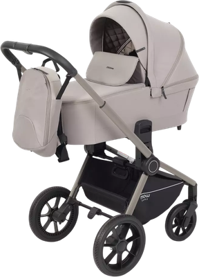 Детская универсальная коляска MOWbaby Zoom PU 3в1 / RA087 (Milky) -
