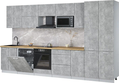 

Кухонный гарнитур, Мила Лайт 3.6-ПМ2