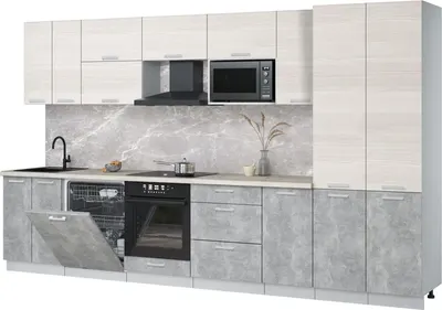 

Кухонный гарнитур, Мила Лайт 3.6-ПМ2