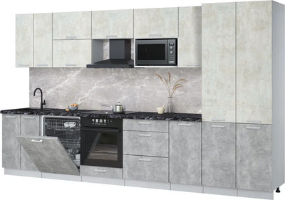 

Кухонный гарнитур, Мила Лайт 3.6-ПМ2