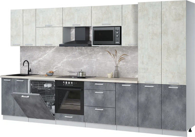 

Кухонный гарнитур, Мила Лайт 3.6-ПМ2