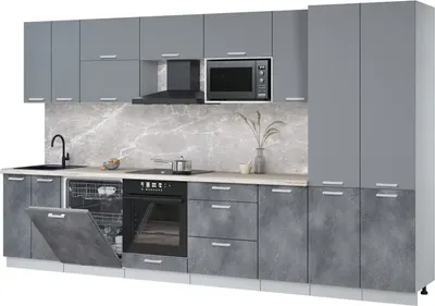 

Кухонный гарнитур, Мила Лайт 3.6-ПМ2