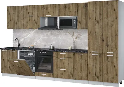 

Кухонный гарнитур, Мила Лайт 3.6-ПМ2