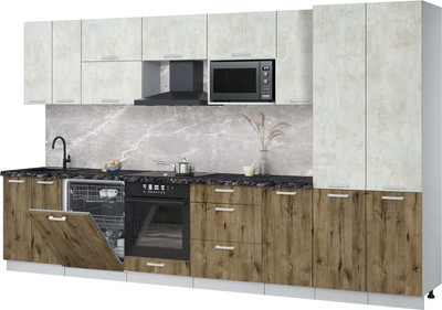 

Кухонный гарнитур, Мила Лайт 3.6-ПМ2