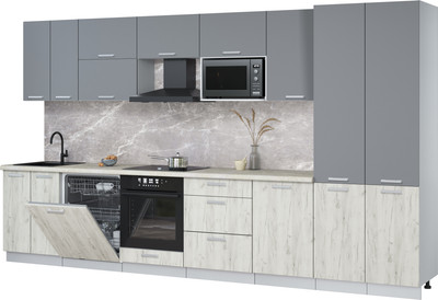 

Кухонный гарнитур, Мила Лайт 3.7-ПМ2