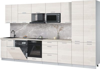 

Кухонный гарнитур, Мила Лайт 3.7-ПМ2