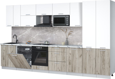 

Кухонный гарнитур, Мила Лайт 3.7-ПМ2