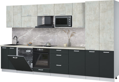 

Кухонный гарнитур, Мила Лайт 3.7-ПМ2