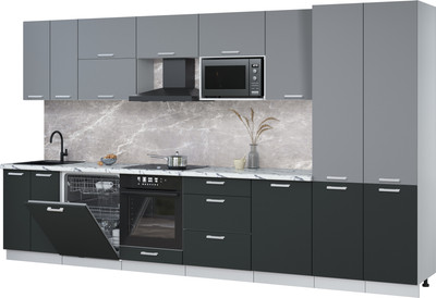 

Кухонный гарнитур, Мила Лайт 3.7-ПМ2