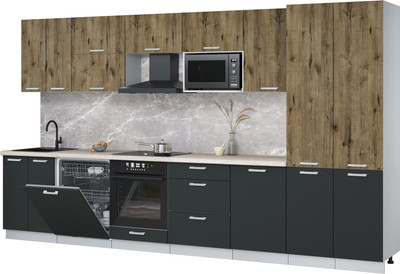 

Кухонный гарнитур, Мила Лайт 3.7-ПМ2