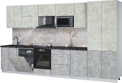 

Кухонный гарнитур, Мила Лайт 3.7-ПМ2