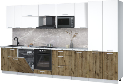 

Кухонный гарнитур, Мила Лайт 3.7-ПМ2