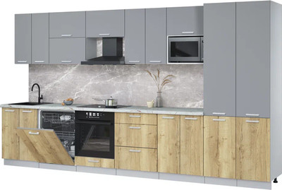 

Кухонный гарнитур, Мила Лайт 3.8-ПМ2