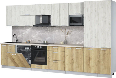 

Кухонный гарнитур, Мила Лайт 3.8-ПМ2