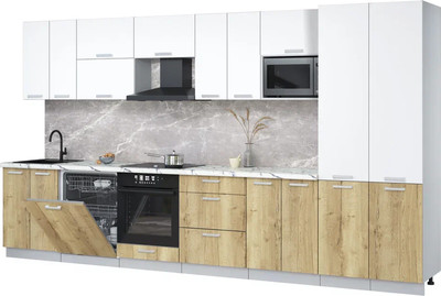 

Кухонный гарнитур, Мила Лайт 3.8-ПМ2