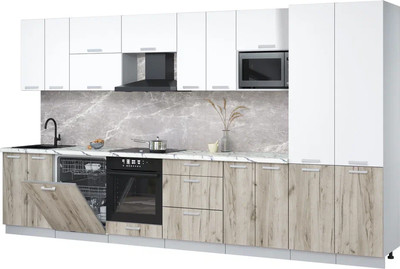 

Кухонный гарнитур, Мила Лайт 3.8-ПМ2