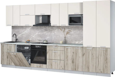 

Кухонный гарнитур, Мила Лайт 3.8-ПМ2