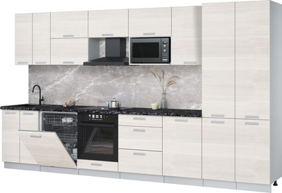 

Кухонный гарнитур, Мила Лайт 3.7-ПМ2