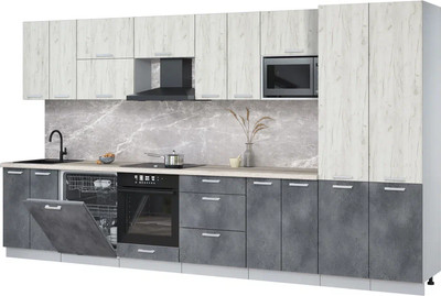 

Кухонный гарнитур, Мила Лайт 3.8-ПМ2