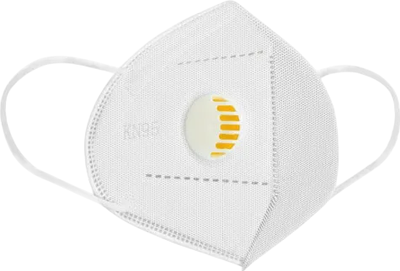 Респиратор KN95 FFP-2 с клапаном (50шт, белый) -